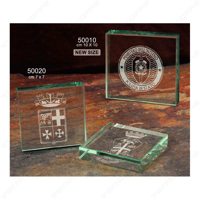 fermacarte vetro targa ricordo premiazioni coppe trofei 50020