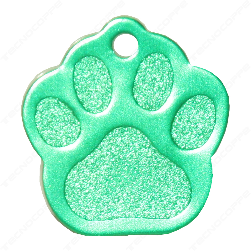 medaglietta cani verde