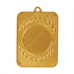 medaglia rettangolare dorata