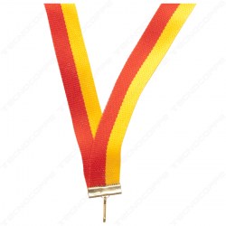 nastro 1 cm giallorosso medaglie nastrino tricolore