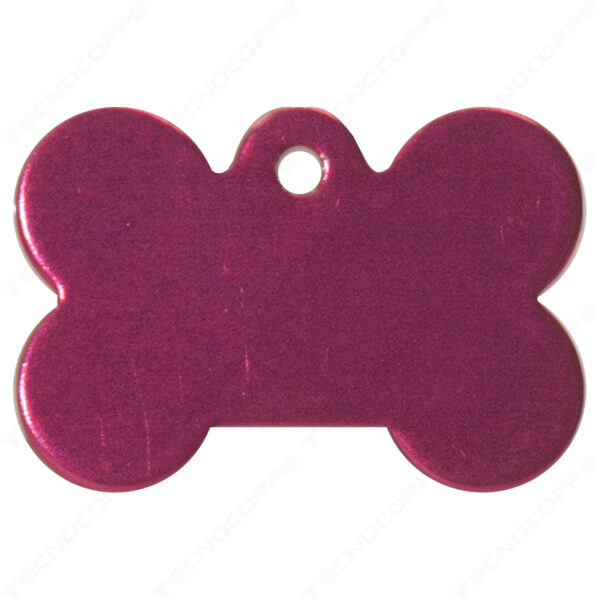 Medaglietta Cane Osso Fucsia