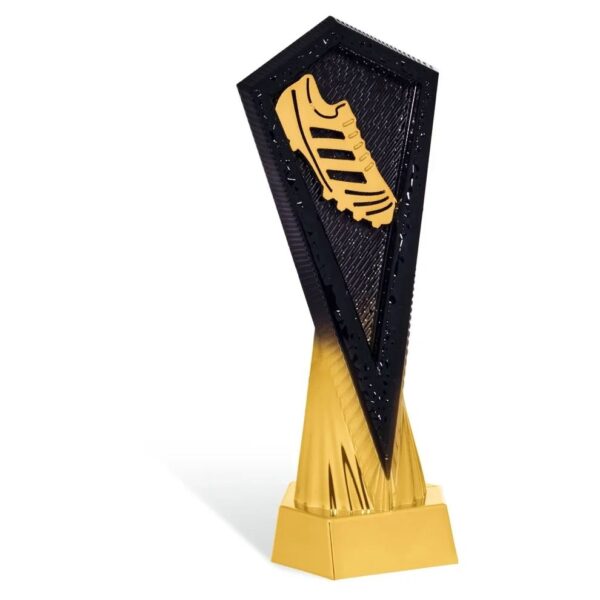 trofeo calcio galaxy-3 oro e nero con targhetta personalizzata