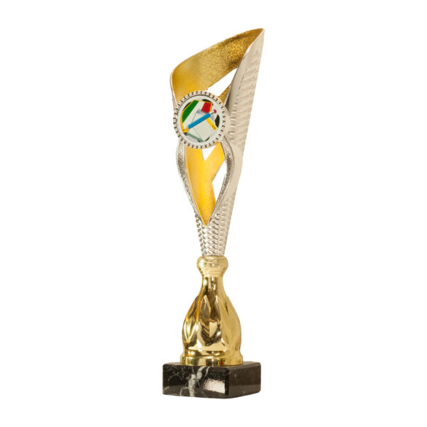 Coppa AI1011 Premiazione Oro e Argento con targhetta e disco personalizzati