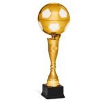 Trofeo Calcio 96132-B con pallone in metallo e targhetta personalizzata
