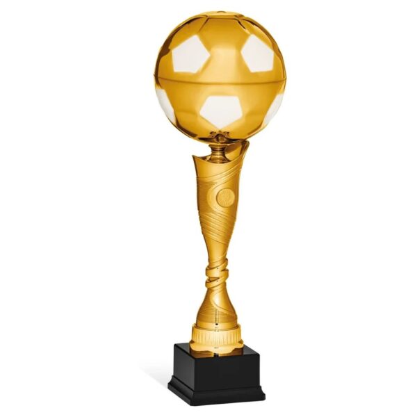 Trofeo Calcio 96132-B con pallone in metallo e targhetta personalizzata